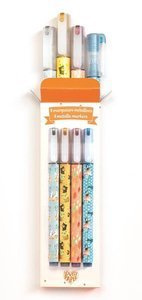 Metaliczne markery Elodie 4 sztuki DD03745- Djeco, wyprawka szkolna