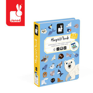 Układanka magnetyczna dla dzieci Zwierzęta polarne Magnetibook J02599 Janod