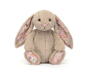 Króliczek z kwiecistymi uszami beżowy Petal 31 cm Jellycat maskotki BPM3BM