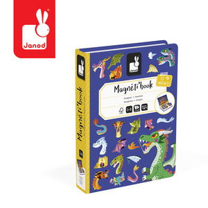 Układanka magnetyczna dla dzieci Smoki Magnetibook Janod J02527