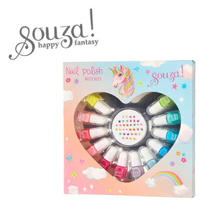 Lakiery do paznokci dla dzieci Zestaw Jednorożec z naklejkami 12 el Souza! 107140