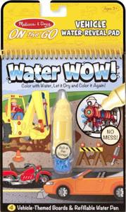 Wodna kolorowanka Water Wow Pojazdy 15375 - Melissa & Doug, książeczki wielokrotnego użytku