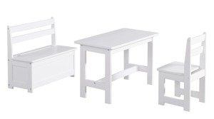 Biały stolik Maluch 100-631-010-Pinio, meble do pokoju dziecięcego