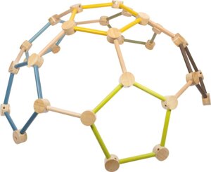 Drewniana kopuła do wspinaczki Przygoda Small Foot 12487 zabawy ruchowe i rozwojowe