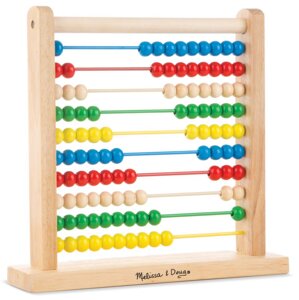 Kolorowe liczydło drewniane dla dzieci 100 koralików Abacus Melissa & Doug 10493 zabawka edukacyjna