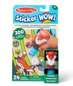 Sticker WOW stempel z naklejkami Lisek Melissa & Doug 50841 książeczka z naklejkami