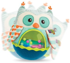 Wańka-wstańka Owl Be Back Sowa kiwajka B.Toys BX1608Z sensoryczna zabawka