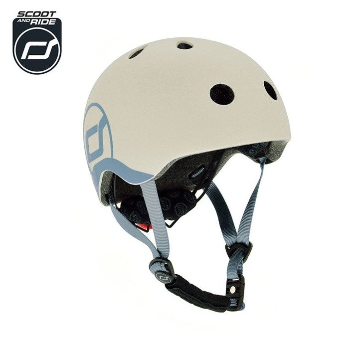 SCOOTANDRIDE Kask XXS-S dla dzieci 1-5 lat Ash lampka LED 96360