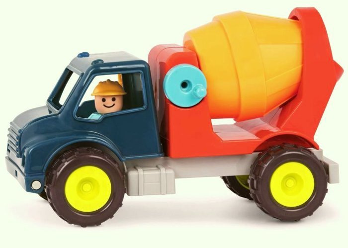 Samochód betoniarka z figurką kierowcy Happy Cruisers B.Toys BX1842D – na placu budowy
